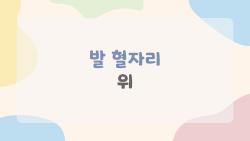 발 혈자리 위, 발바닥 10분 지압으로 피로 싹!