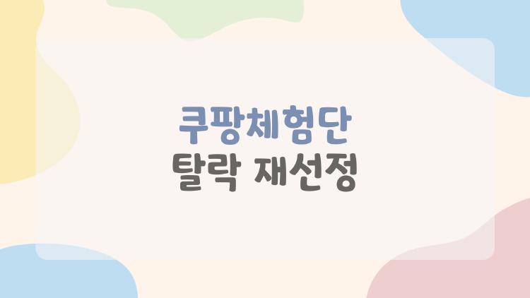 쿠팡체험단 탈락 재선정, 다시 보이는 사람들 특징은 뭘까