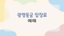 광명동굴 입장료 예매, 시민 혜택 폭발! 왜 다들 몰라요?
