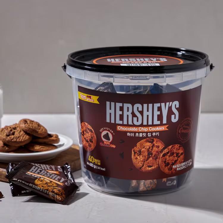 허쉬 초콜릿 칩 쿠키 통
