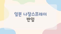 일본 나잘스프레이 반입, 공항에서 압수당한 충격 경험담