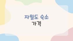 자월도 숙소 가격, 성수기 폭등 실태 충격!