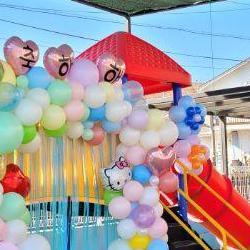 어린이집 졸업식 포토존, 풍선 하나로 강당이 파티장 되는 마법 같은 방법