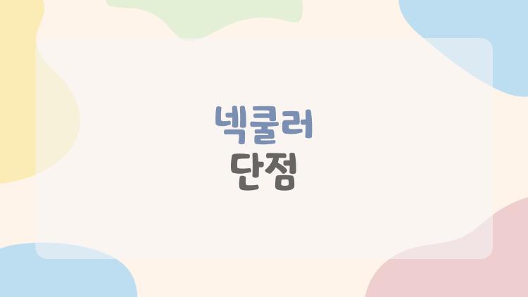 넥쿨러 단점