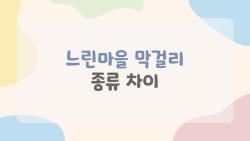 느린마을 막걸리 종류 차이, 사계절 맛이 다르다고?