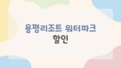 용평리조트 워터파크 할인, 60% 뽑기 성공한 생일 꿀팁 공개